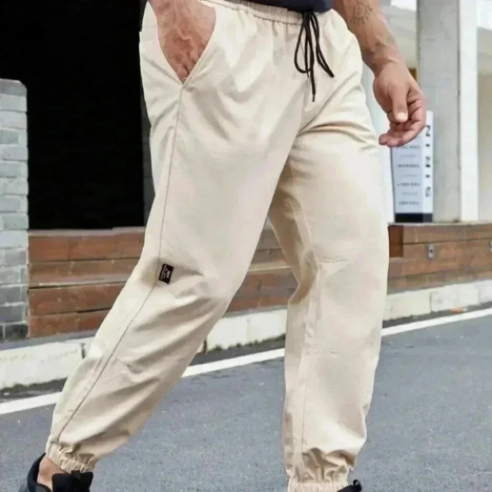 Casual Men's Cargo Pants w/Patched Pockets & Draws - Picture 6 of 6